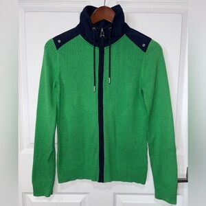 Lauren Active L-RL 100%cotton size M ribbed zip up